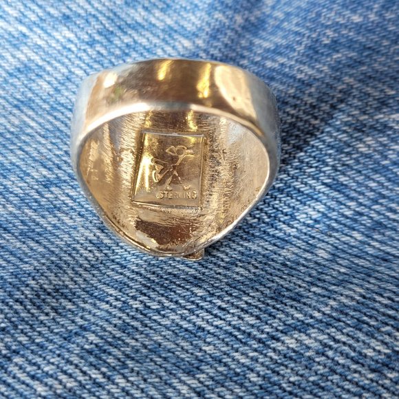 Large Horse Head Sterling Silver Ring, Size: 10.5 - Picture 5 of 5